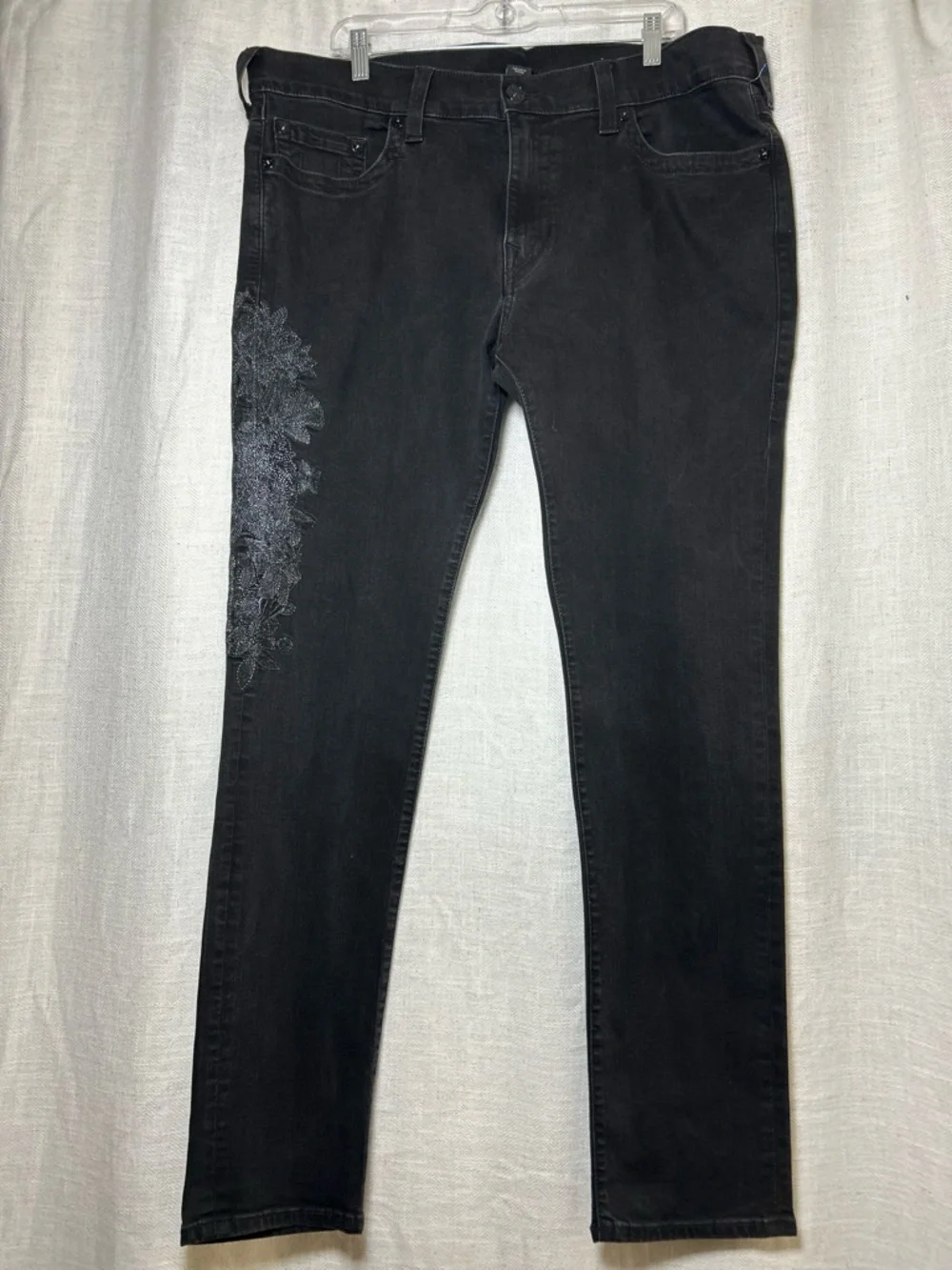 True Religion Rocco Relaxed Skinny Jeans - Size 40